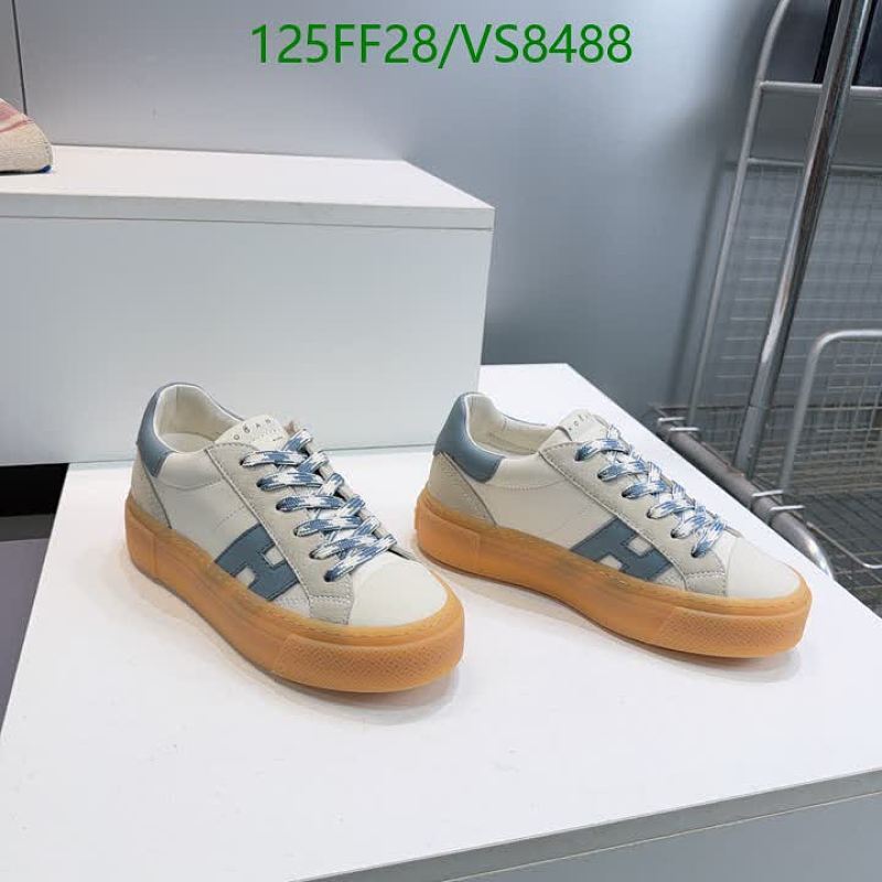 Hogan Women's White & Blue Leather Sneakers - EU 35-40