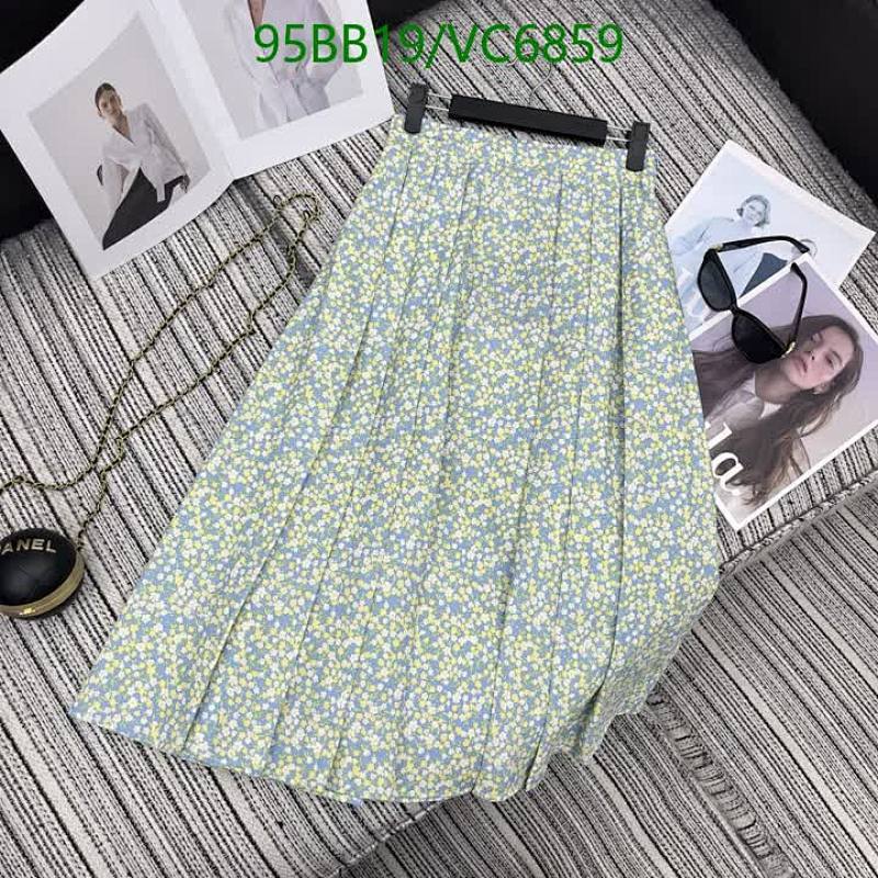 Prada Women's Floral Pleated Skirt - Elegant High-Waist Midi Skirt