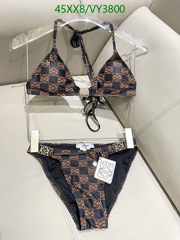 Loewe Luxury Monogram Triangle Bikini Set - Stylish Two-Piece Swimsuit