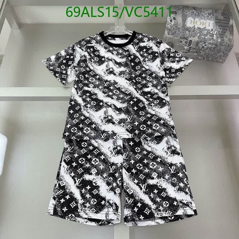 Louis Vuitton Kids' Monogram Cotton T-Shirt & Shorts Set - Black & White