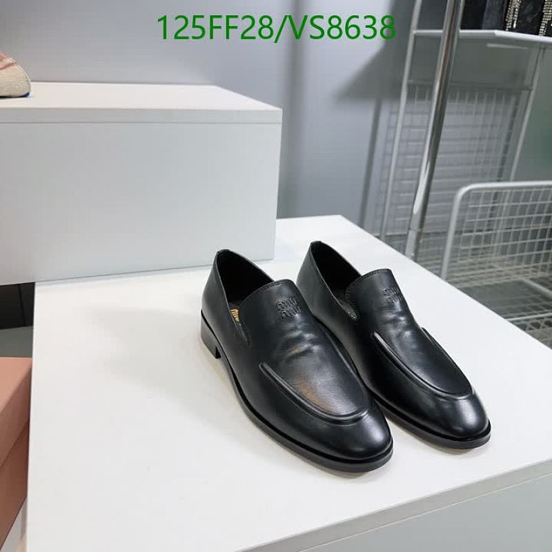 Miu Miu Women's Black Leather Loafers - Elegant & Comfortable Footwear