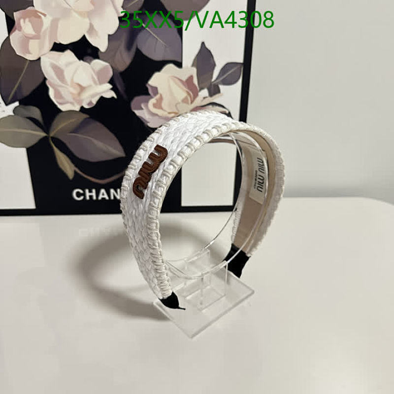Miu Miu White Woven Headband with Logo Detail - Chic & Stylish Hair Accessory 5 Miu Miu White Woven Headband with Logo Detail - Chic & Stylish Hair Accessory