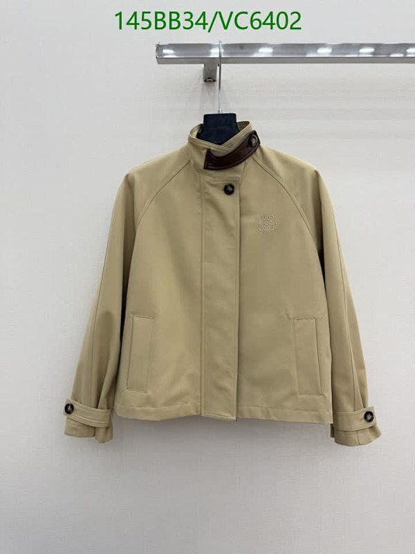 Loewe Women's Cotton Jacket with Stand Collar - Stylish & Comfortable Outerwear