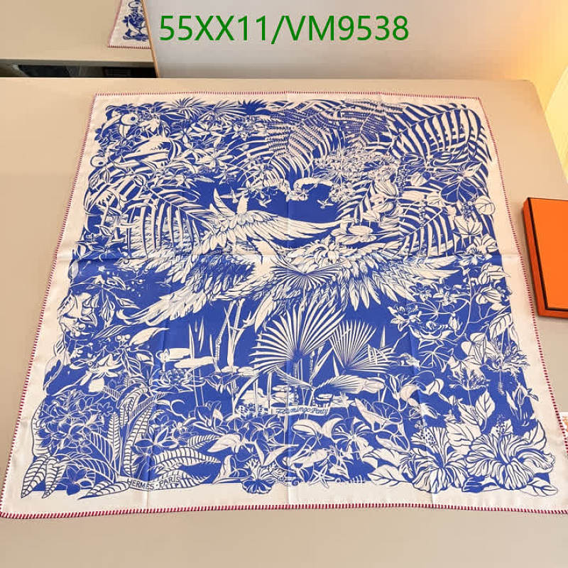 Hermes Jungle Love Silk Scarf 90x90cm - Blue & White Exotic Bird Design