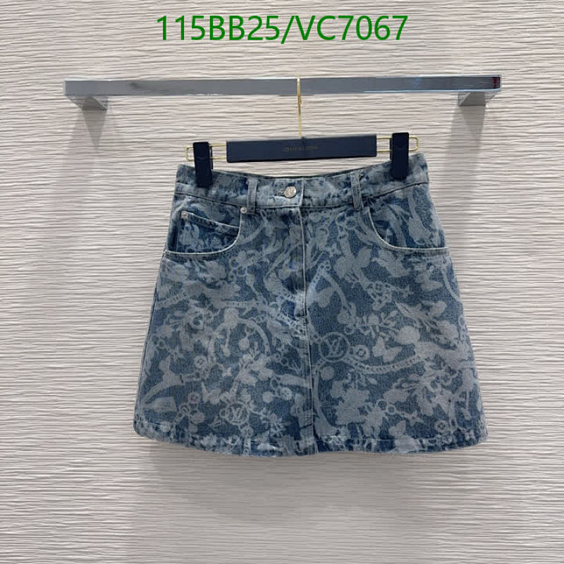 Louis Vuitton Monogram Denim Mini Skirt - Stylish Blue with Iconic Pattern