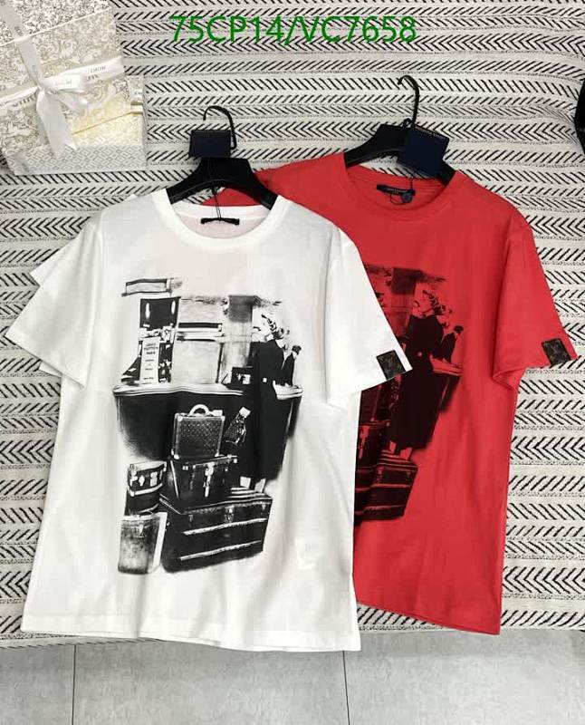 Louis Vuitton Unisex Cotton T-Shirt with Unique Graphic Print - VC7658