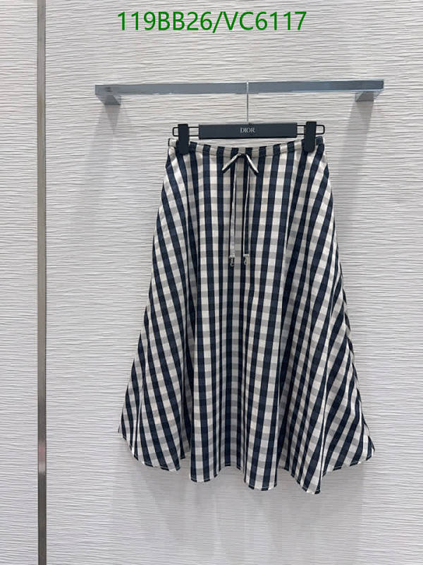 Dior Women's Plaid A-line Skirt - Comfortable Polyester Fiber Design