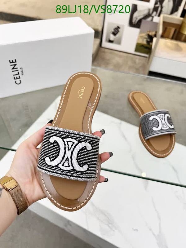 Celine Women's Genuine Leather Slide Sandals - EU 35-42