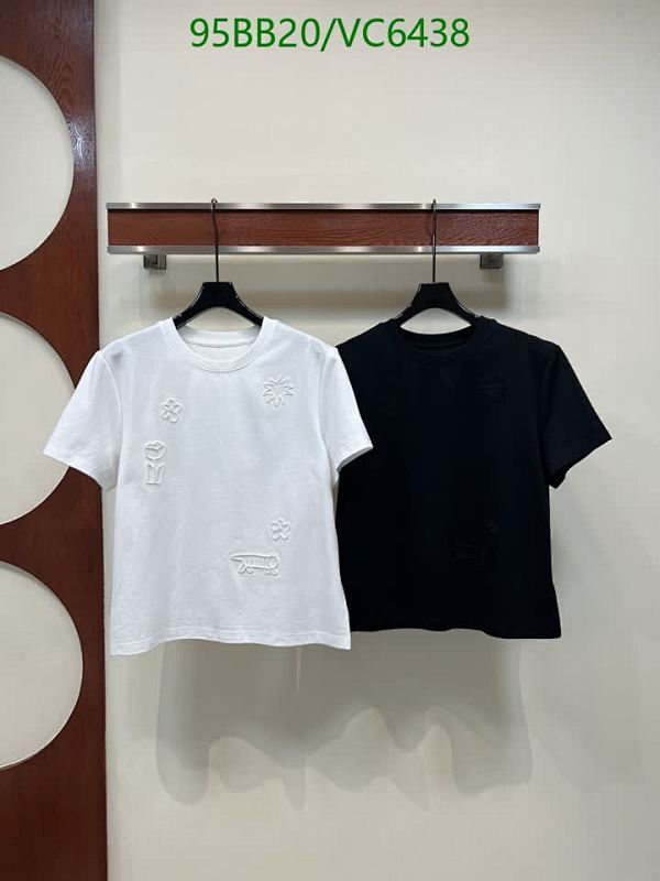 Louis Vuitton Cotton Crewneck T-Shirt with Embroidered Design - VC6438