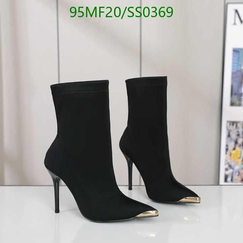 Elegant Black Elastic Fabric Ankle Boots for Women - Stiletto Heel & Pointed Toe