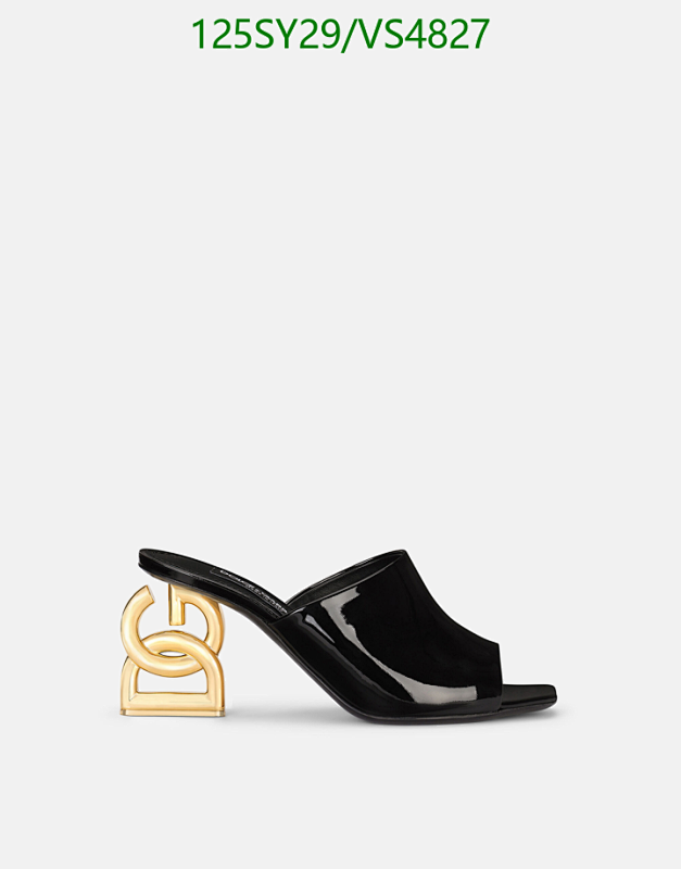 Dolce & Gabbana DG Logo Heel Mules - Women's Patent Leather Sandals