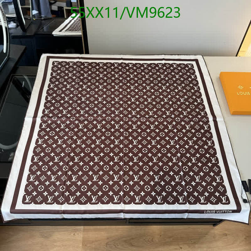 Louis Vuitton Monogram Mulberry Silk Scarf 90x90cm