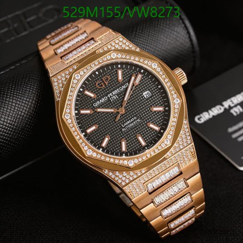 Girard-Perregaux Laureato Automatic Rose Gold Diamond Watch