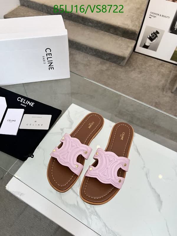 Celine Women's Pink Calf Leather Slip-On Sandals EU 35-42