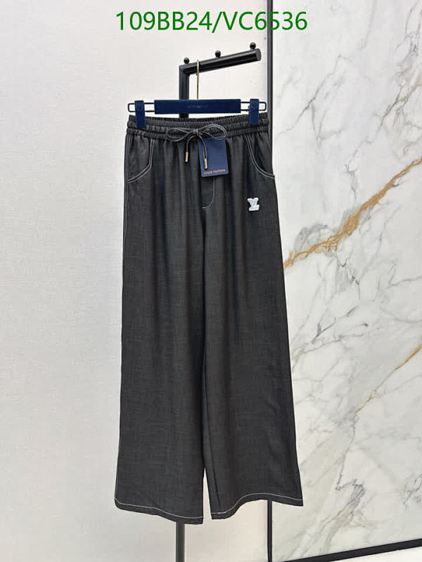 Louis Vuitton Denim Wide-Leg Trousers for Women - Comfortable & Stylish