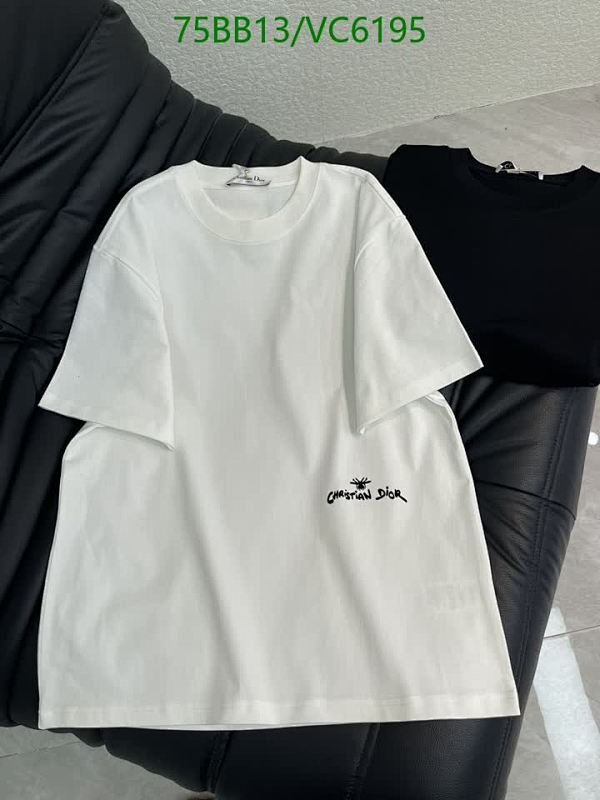 Dior Unisex Cotton T-Shirt with Embroidered Logo - Classic & Comfortable