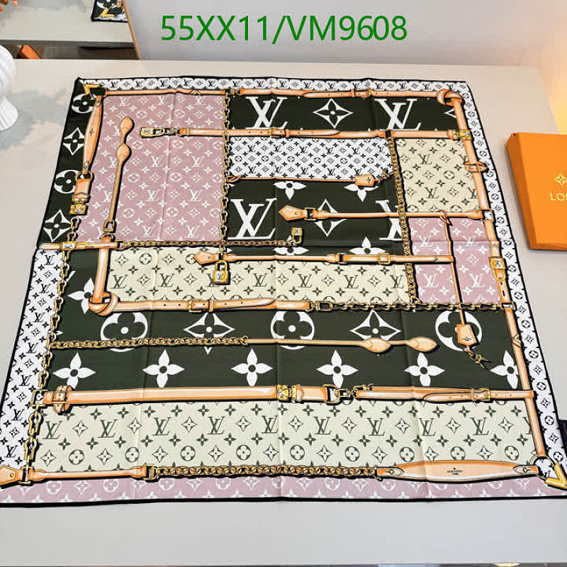 Louis Vuitton Silk Scarf 90x90cm - Elegant Designer Accessory