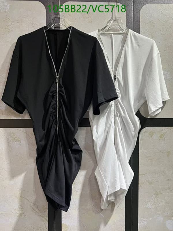 Alexander Wang Women's Ruched Zip-Front Cotton T-Shirt Dress