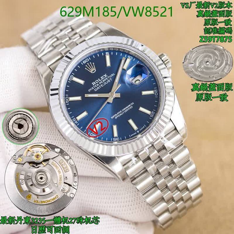 Rolex Datejust 3235 Automatic Watch - 41mm Stainless Steel Blue Dial