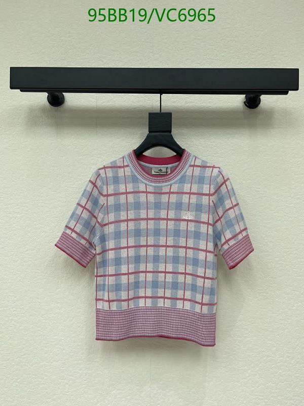 Vivienne Westwood Knitted Plaid Short Sleeve Top - Elegant & Comfortable