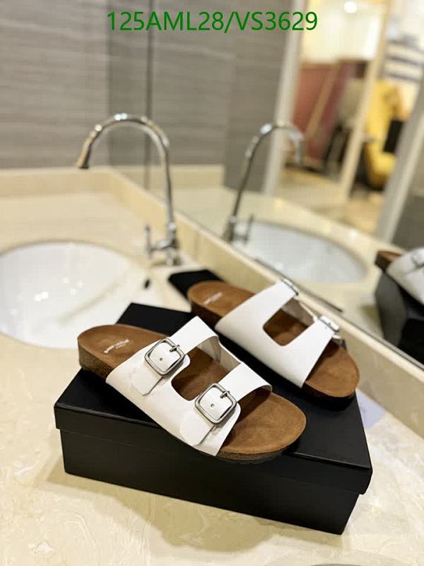 Yves Saint Laurent Women's White Two-Strap Buckle Cork Footbed Sandals 34 Yves Saint Laurent Women's White Two-Strap Buckle Cork Footbed Sandals