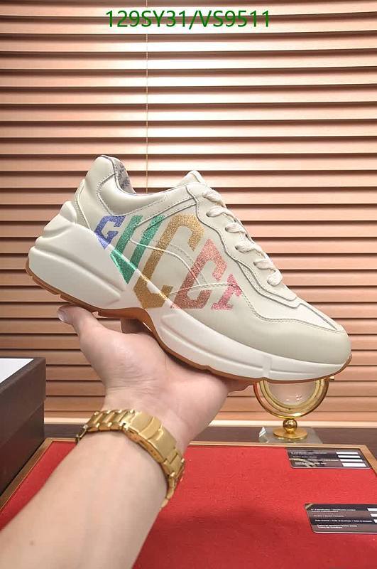 Gucci Women's Beige Low-Top Sneakers with Glittered Logo