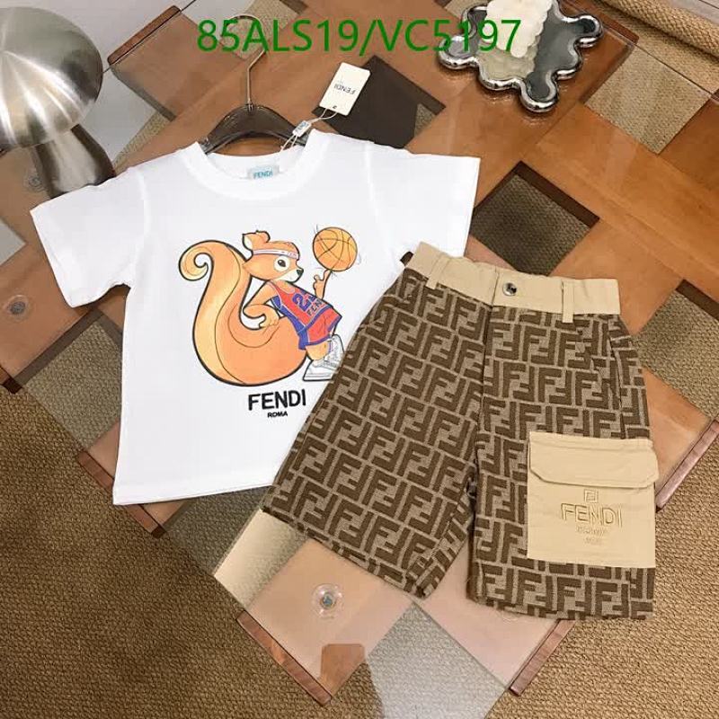 Fendi Kids' Squirrel Basketball Tee & FF Logo Shorts Set - Stylish Summer Outfit