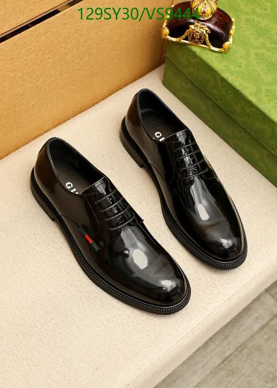 Gucci Men's Black Patent Leather Derby Shoes