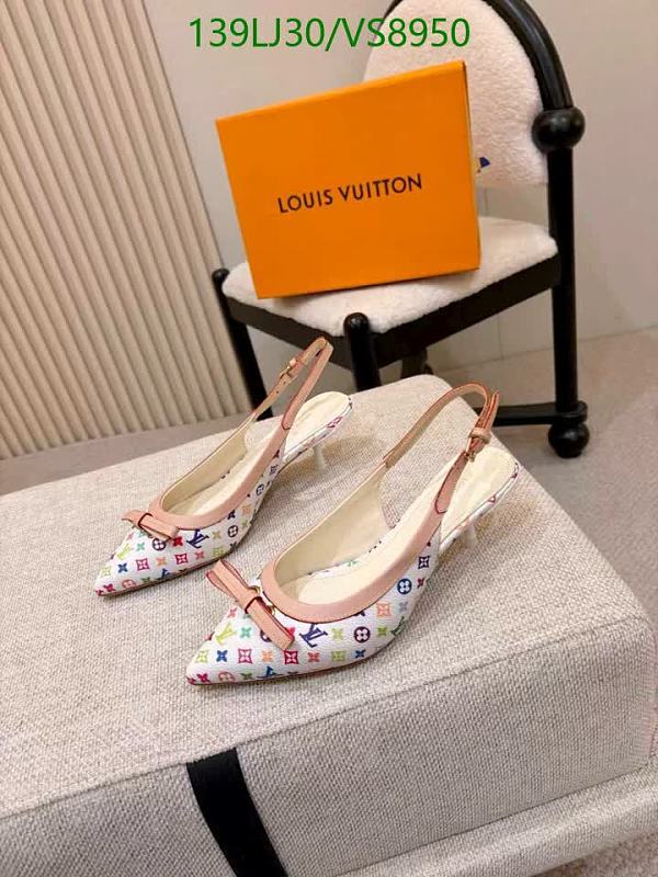Louis Vuitton Women's Slingback Heels - Monogram Denim & Calf Leather