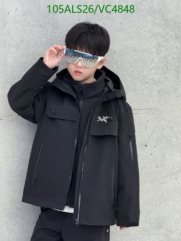 Arcteryx Kids' Versatile Black Hooded Jacket - Durable Outdoor Wear