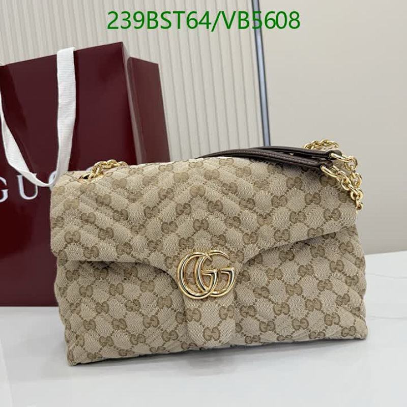Gucci GG Marmont Matelassé Shoulder Bag - Canvas & Leather Design