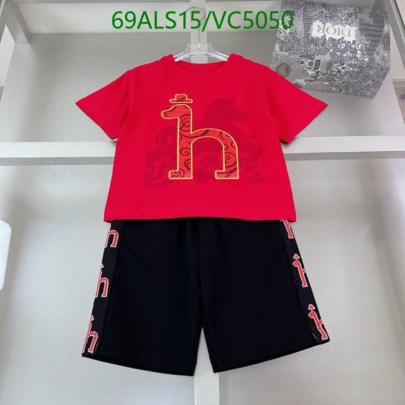 Dior Kids' Red Cotton T-Shirt & Black Shorts Set - Comfortable & Stylish