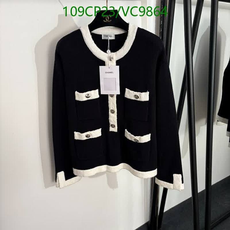 Chanel Women's Black & White Knit Cardigan - Elegant & Versatile Style