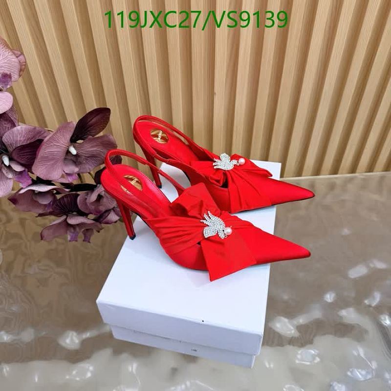 Yves Saint Laurent Women's Red Silk Slingback Heels 10.5cm