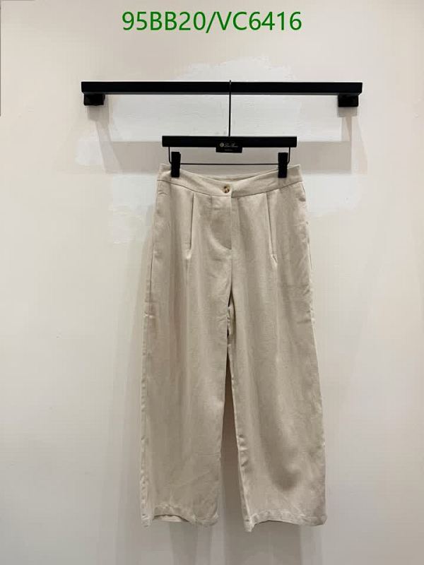 Loro Piana Women's Cotton Wide-Leg Cropped Trousers - Comfortable & Stylish