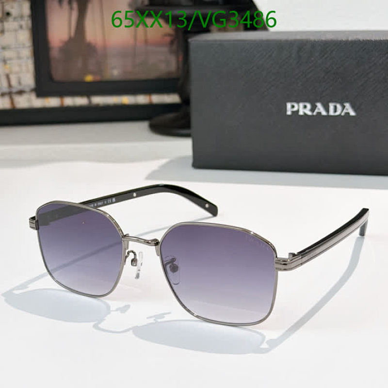 Prada Hexagonal Frame Sunglasses VG3486 - Stylish Gradient Lenses