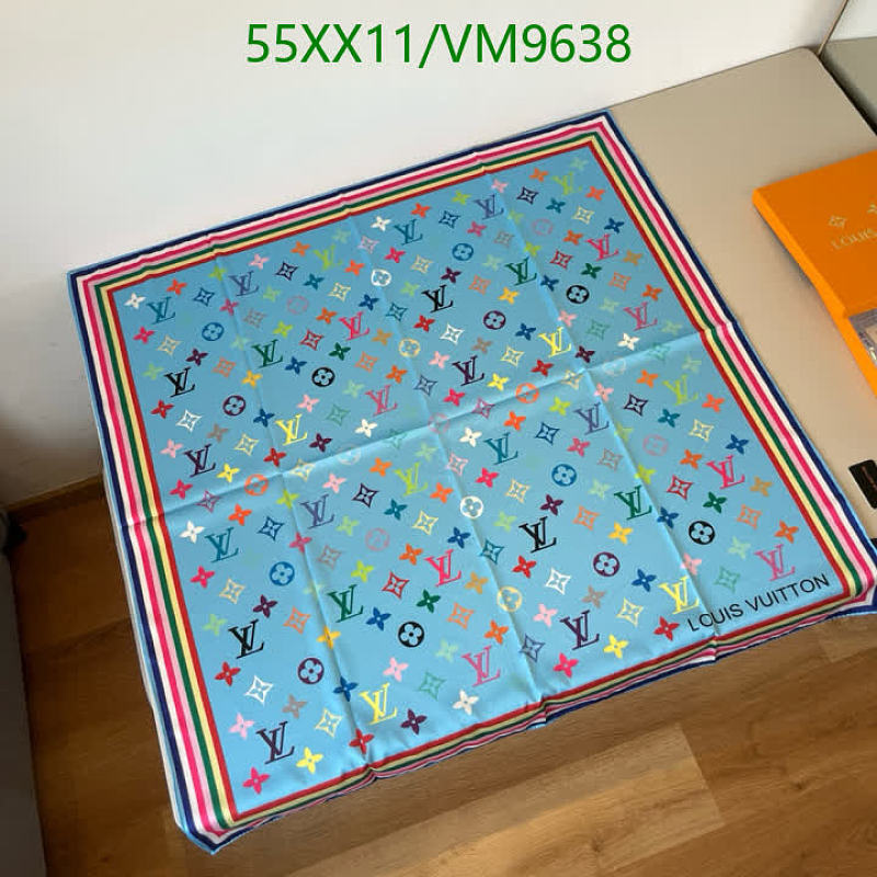 Louis Vuitton 90x90cm Real Silk Scarf - Multicolor Monogram Print