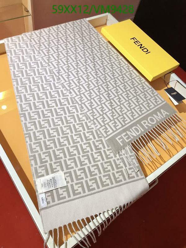 Fendi Wool & Cashmere FF Logo Scarf - Roma Collection