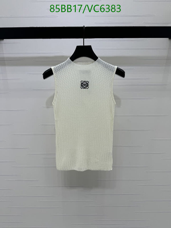 Loewe Women's Knitted Sleeveless Top - Elegant Cream Ribbed Design 40 Loewe Women's Knitted Sleeveless Top - Elegant Cream Ribbed Design