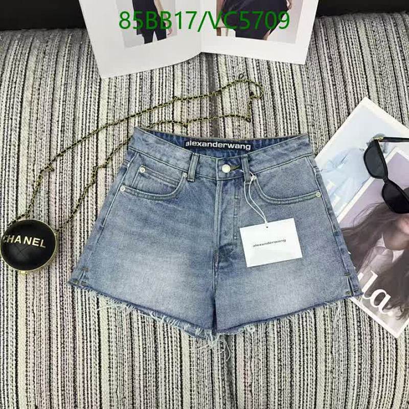 Alexander Wang Women's High-Rise Denim Shorts with Frayed Hem - Light Wash Blue