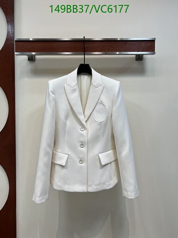 Elegant Dior Women's White Polyester Blazer - Classic Fit & Sophisticated Style