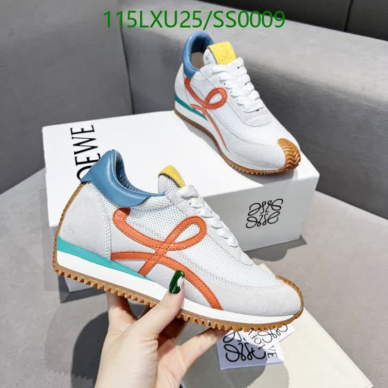 Loewe Luxury Men's/Women's Sneakers - Stylish Cowhide & Woven Fabric Shoes