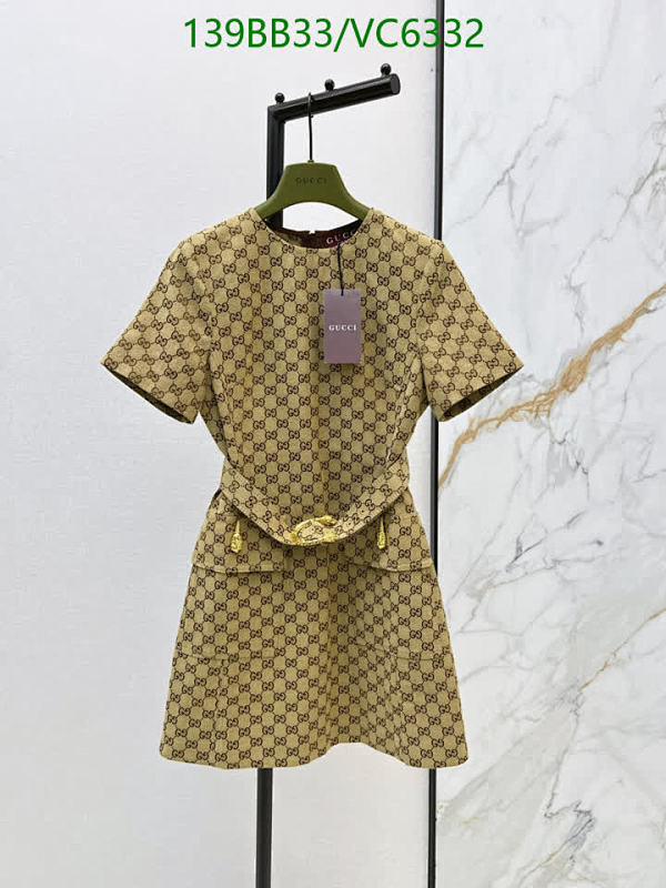 Gucci Women's GG Monogram Short-Sleeve Dress with Belt - Elegant & Chic