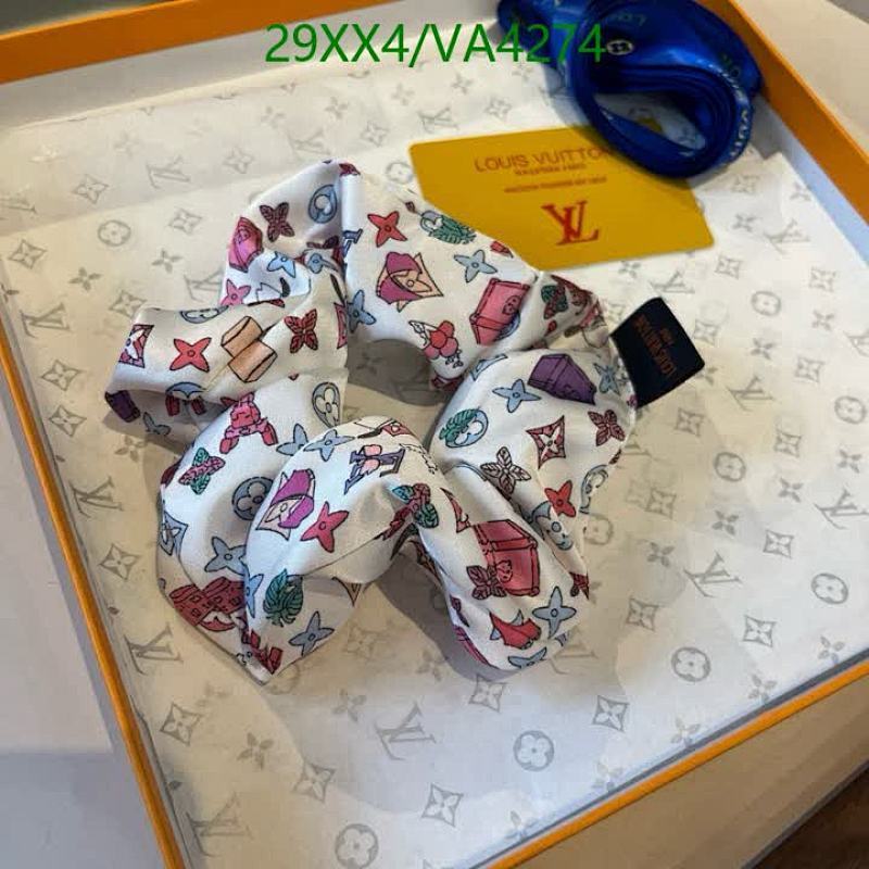 Louis Vuitton Monogram Playful Print Silk Hair Scrunchie - Stylish & Elegant