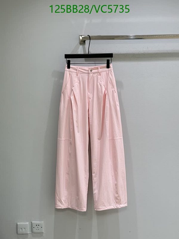 Ann Andelman Women's Pink Polyester Wide-Leg Trousers for Casual Wear