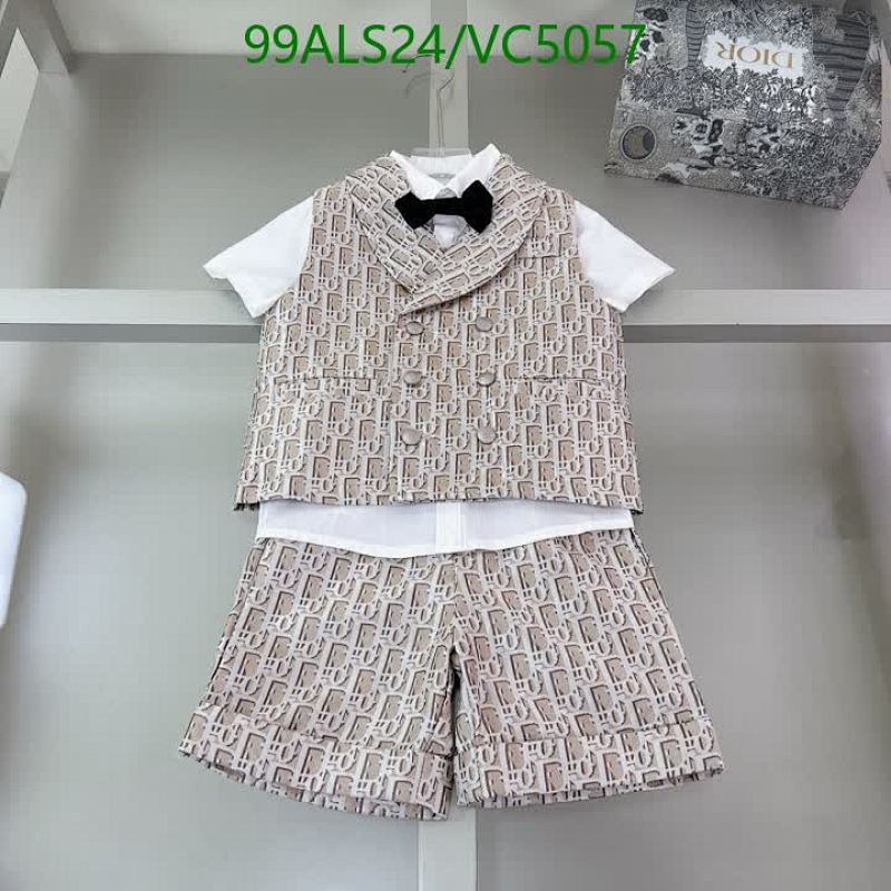 Dior Kids' Cotton Vest & Shorts Set with Bow Tie - Stylish Toddler Outfit