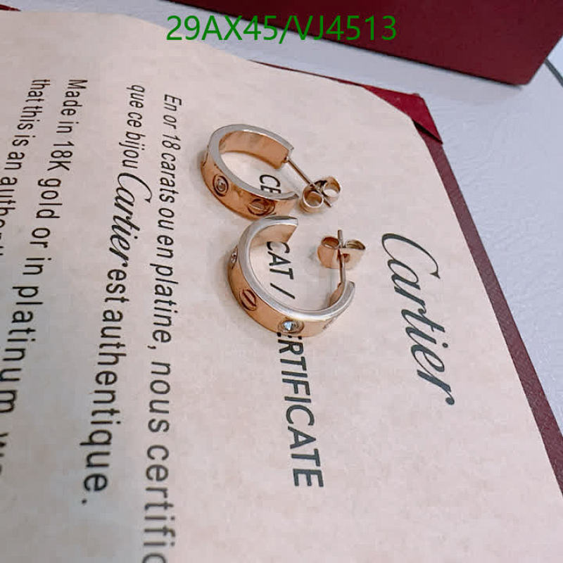 Cartier Love Collection 18K Gold-Plated Hoop Earrings with Diamond Accents