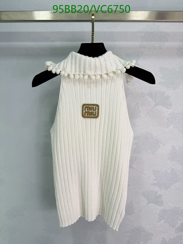 Miu Miu Knitted Halter Top with Pom-Pom Detail - Elegant Sleeveless Design