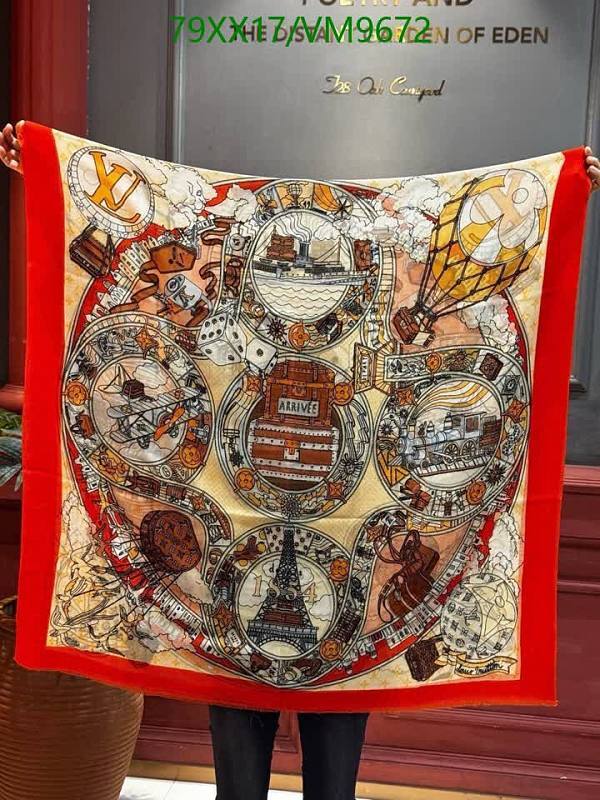 Louis Vuitton Silk Cashmere Scarf 100x200cm - Luxury Travel Design