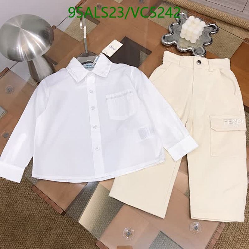 Fendi Kids' Cotton Shirt & Cargo Pants Set - Stylish & Comfortable Two-Piece Outfit
